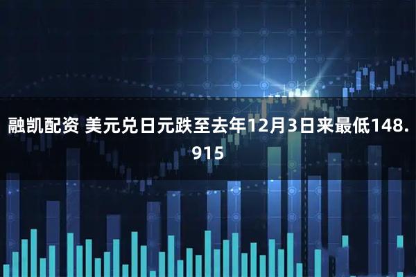 融凯配资 美元兑日元跌至去年12月3日来最低148.915
