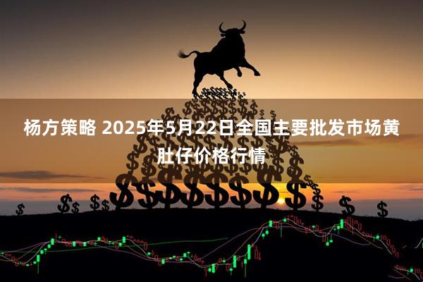 杨方策略 2025年5月22日全国主要批发市场黄肚仔价格行情